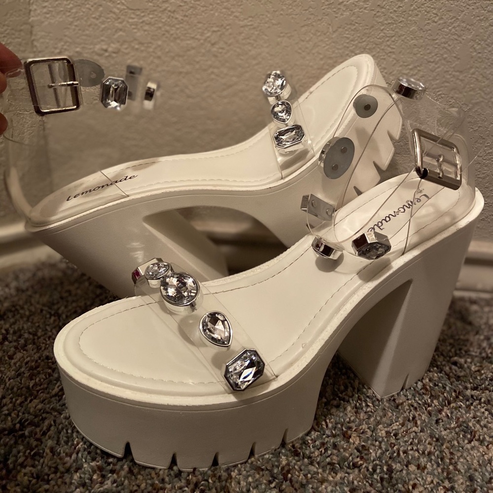 While platform heels